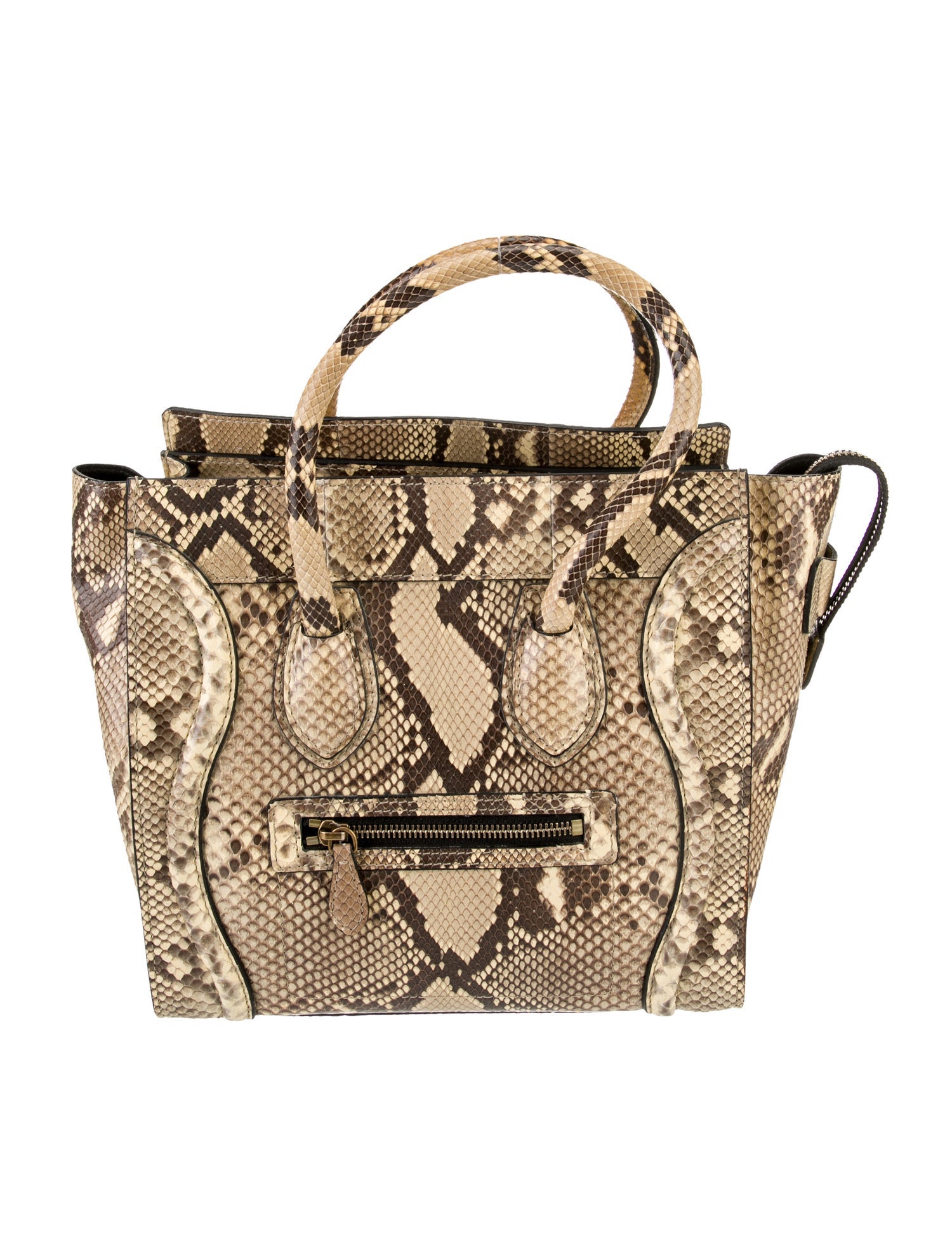 Celine Python Top Handle Bag Micro