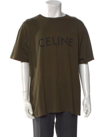 Celine Graphic Print Crew Neck T-Shirt