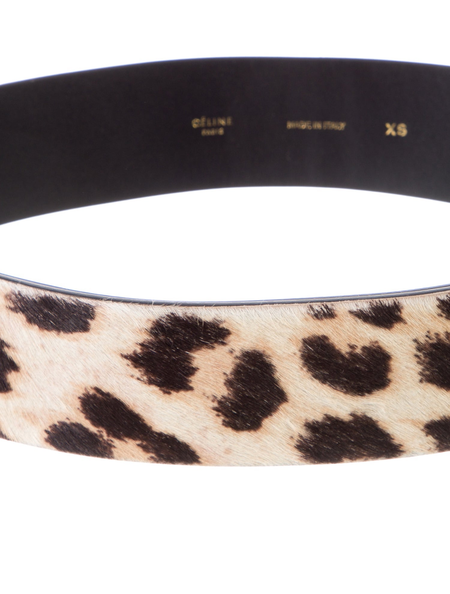 Celine Ponyhair Waist Belt