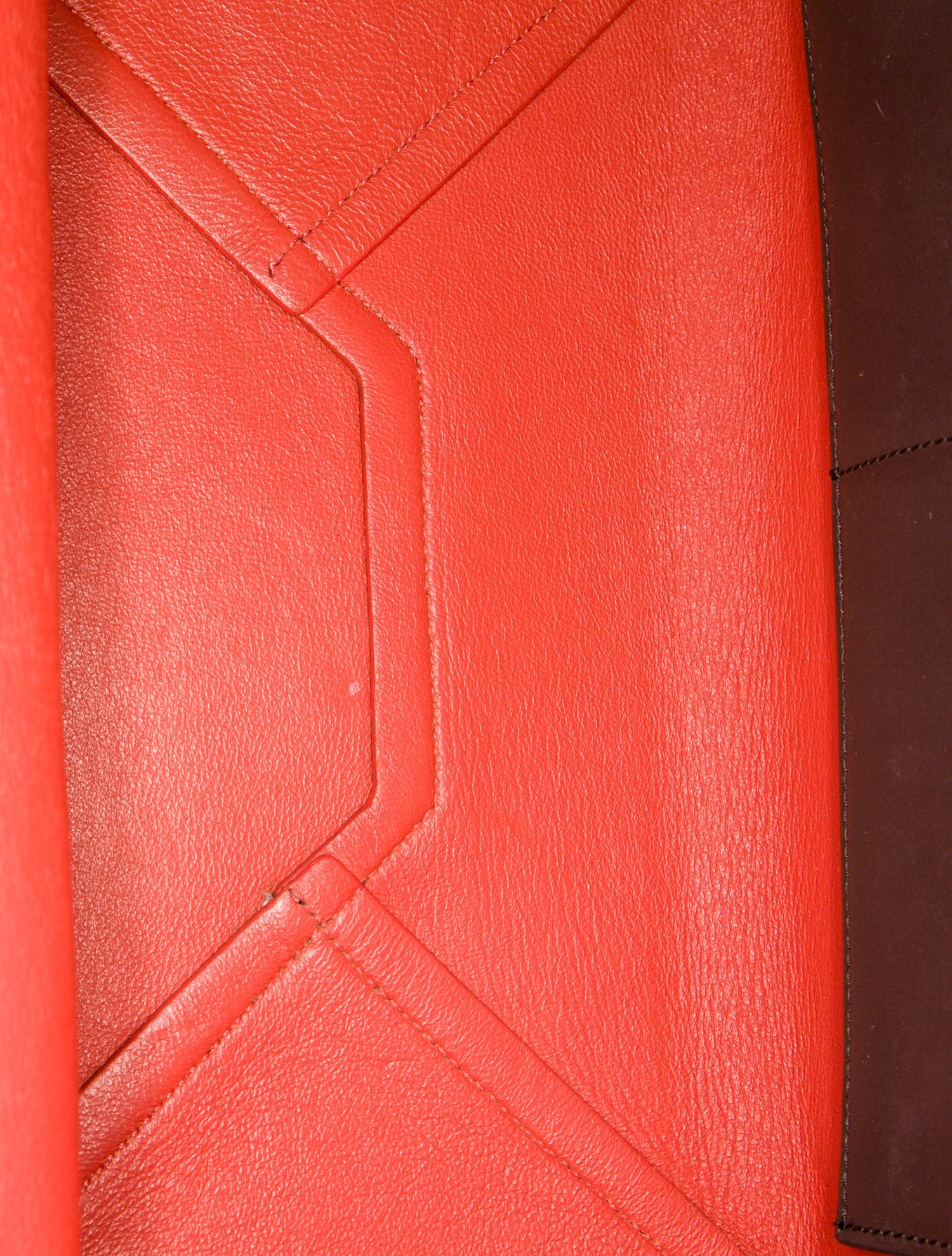 Celine Leather Cabas Tote Bag