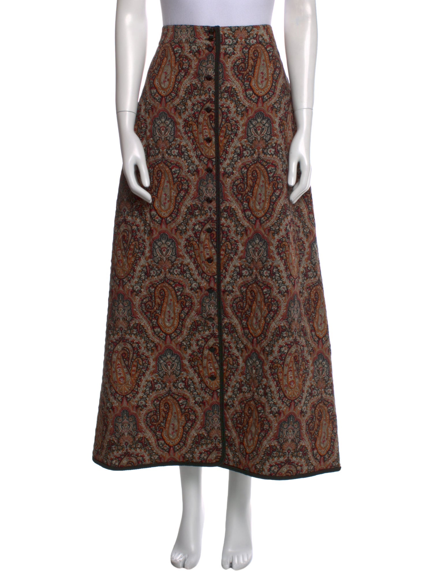 Celine Wool Midi Length Skirt