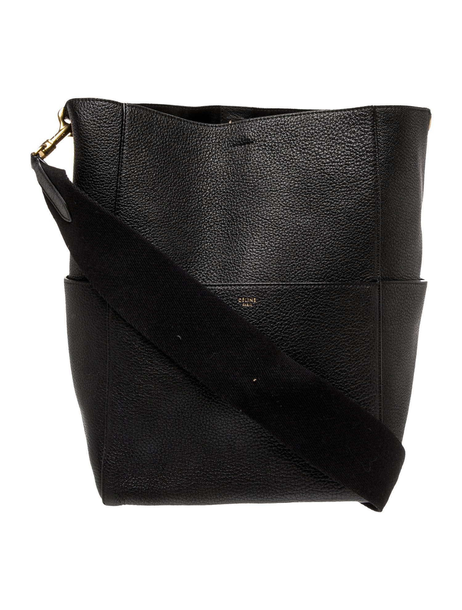 Celine Leather Seau Sangle