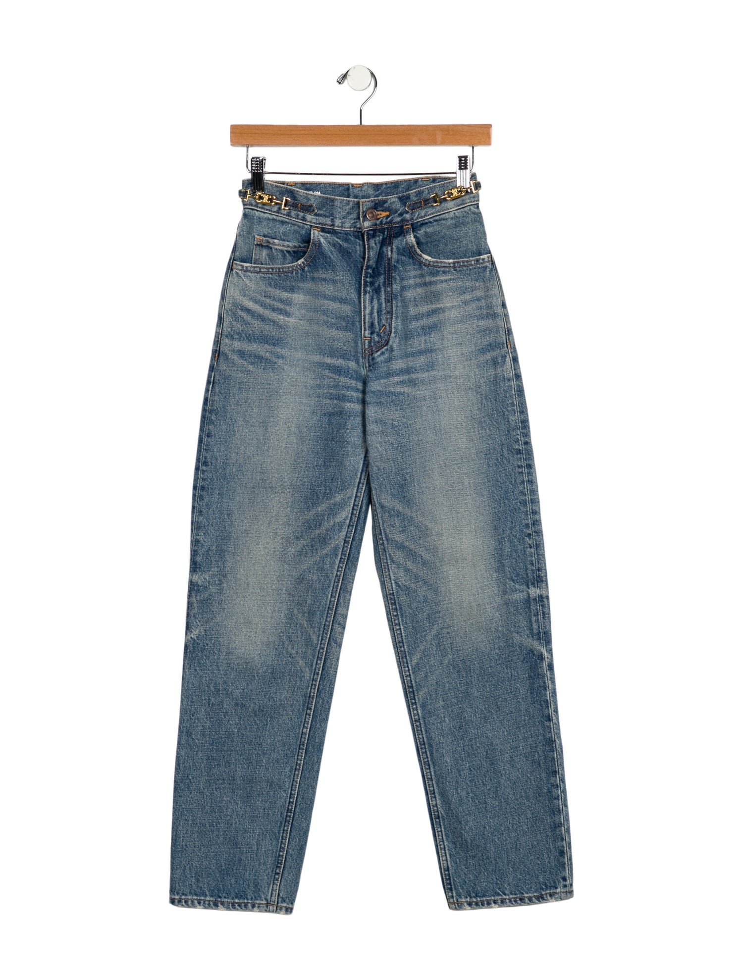 Celine High-Rise Straight Leg Jeans