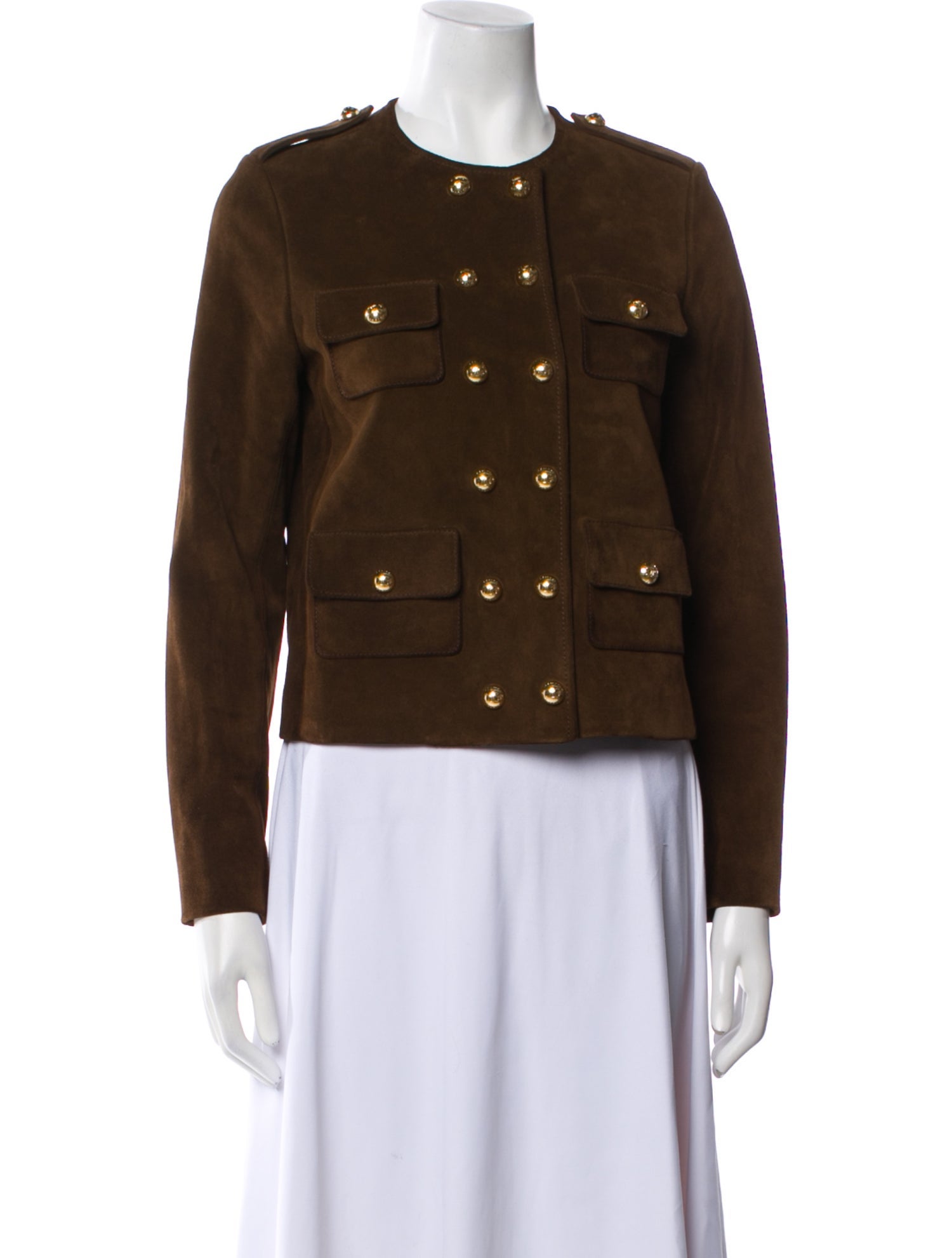 Celine Split Cowhide Cardigan Suede Evening Jacket w/ Tags