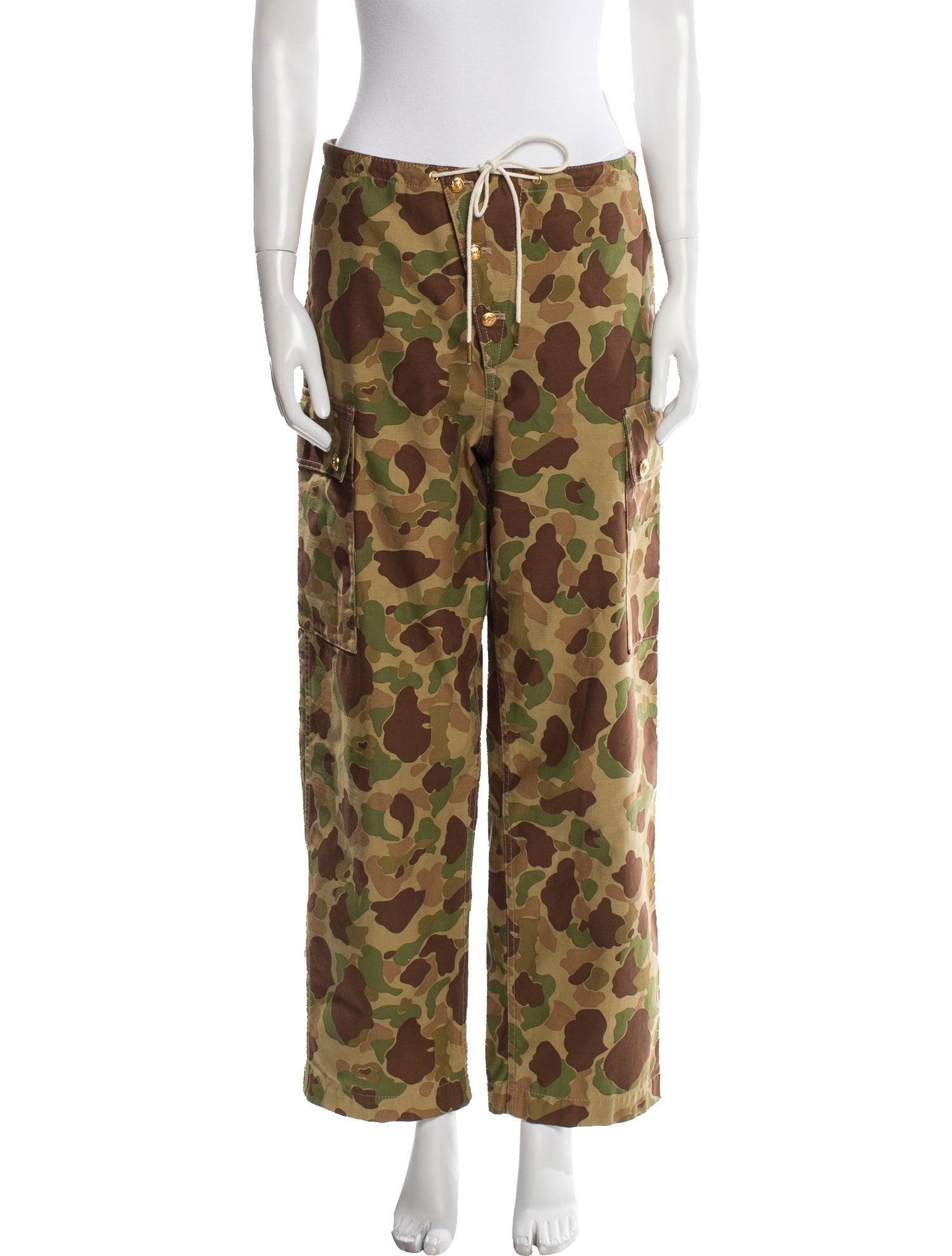 Celine Camoflauge Wide Leg Pants