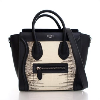 Celine Nano Lizard Luggage Bag