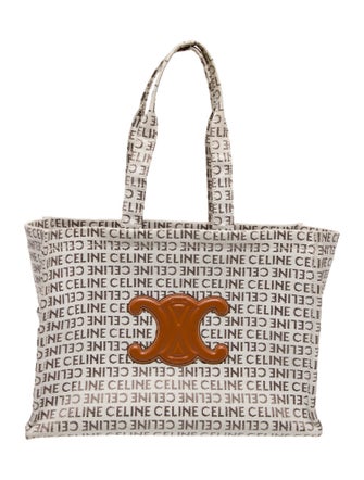 Celine Canvas Cabas Thais Tote Large
