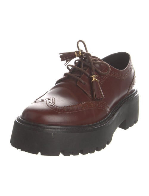 Celine Leather Tassel Accents Mules