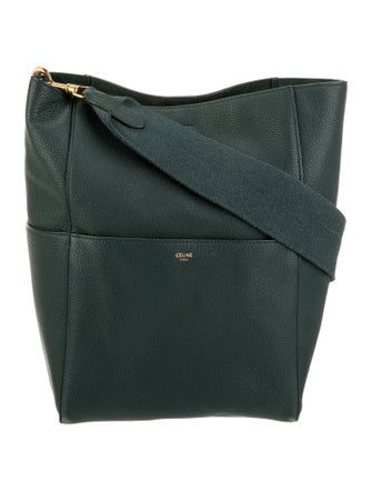 Celine Leather Seau Sangle