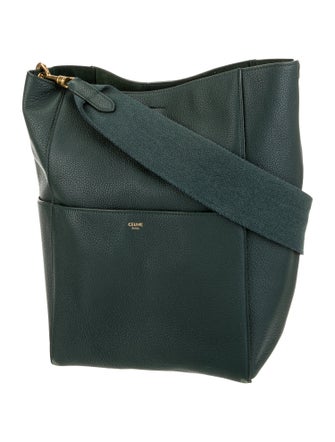 Celine Leather Seau Sangle