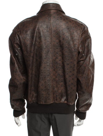 Celine Monogram Aviator Triomphe Utility Jacket