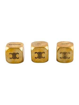 Celine Set of 3 Hedi Slimane Dice