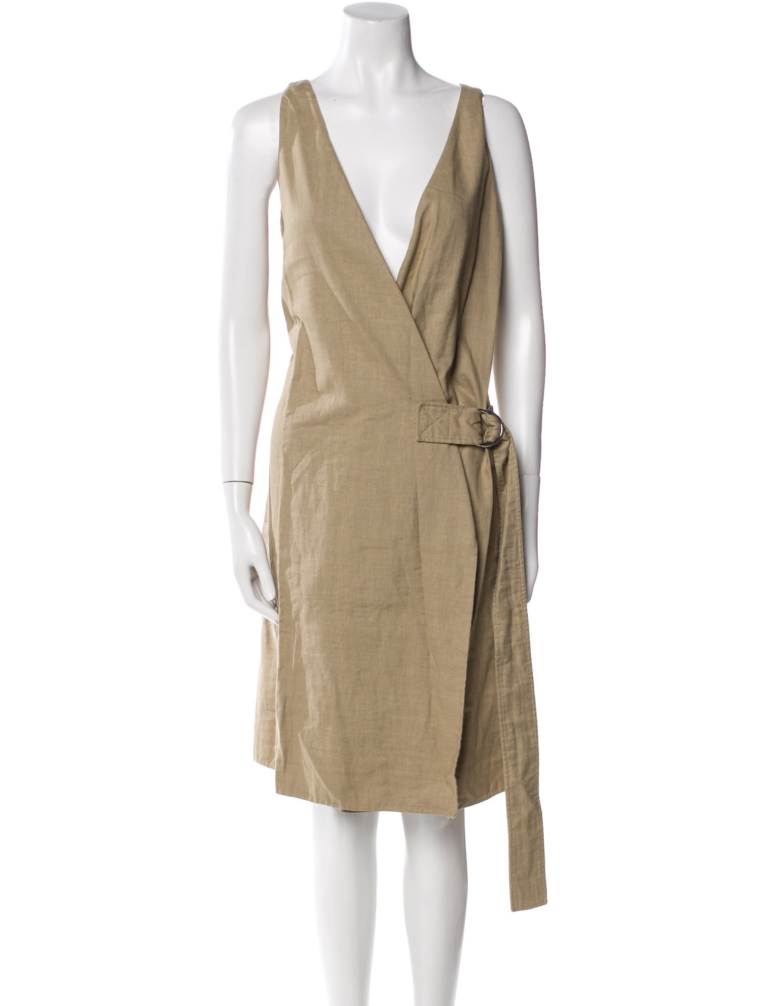Celine Linen Midi Length Dress