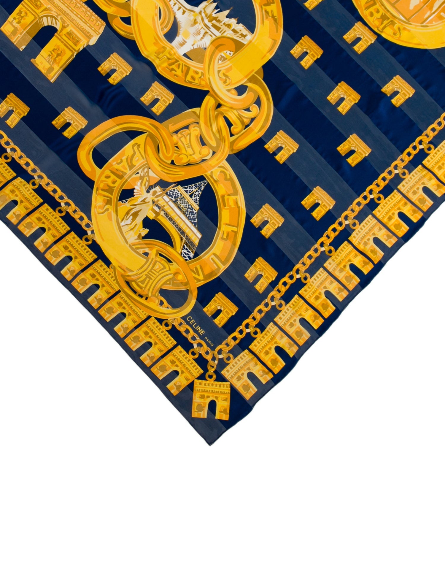 Celine Les Perroquets Silk Scarf