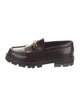 Celine Leather Fringe Trim Accent Loafers