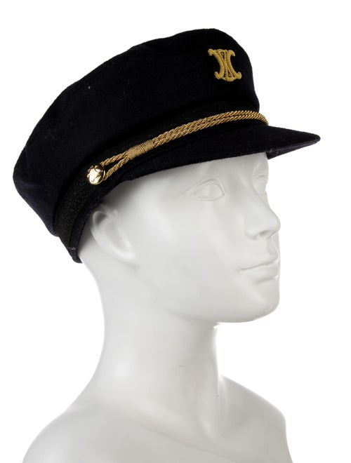 Celine Wool Triomphe Sailor Cap