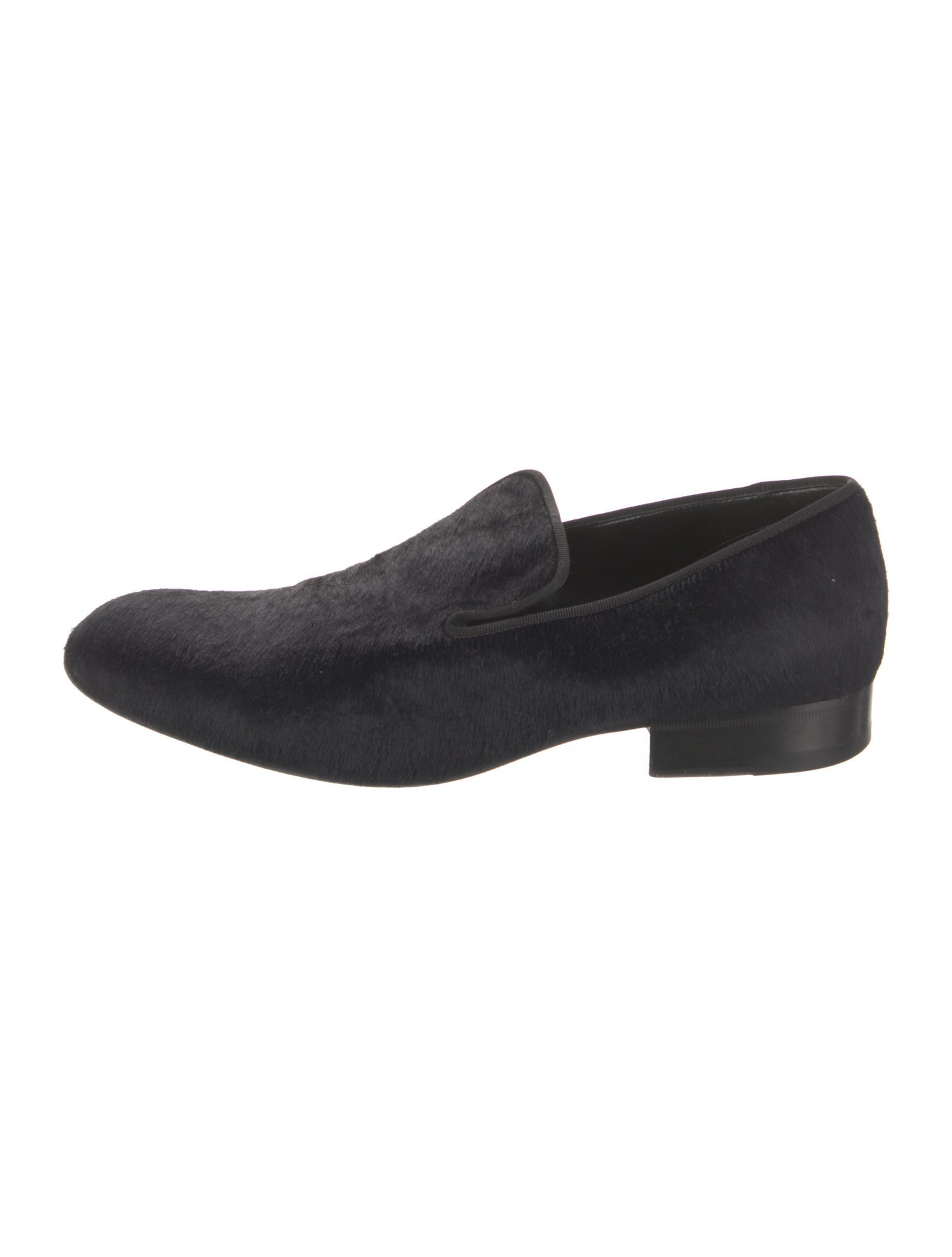Celine Ponyhair Grosgrain Trim Loafers