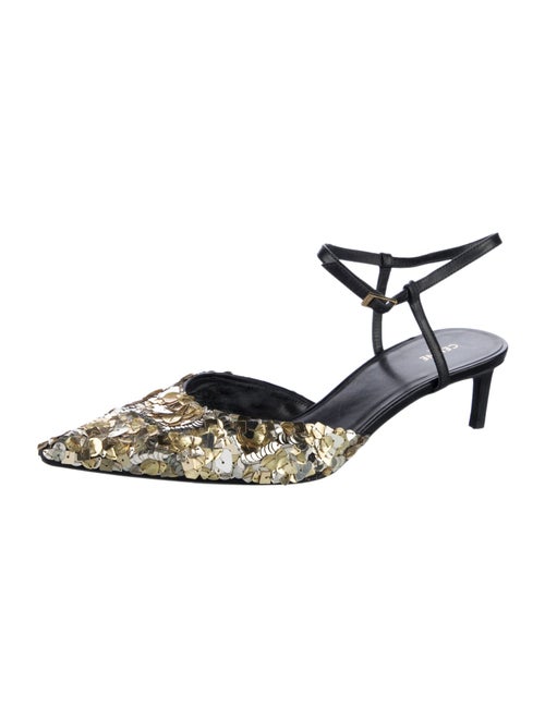 Celine Sequins Sequin Embellishments Mules