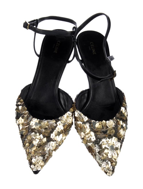 Celine Sequins Sequin Embellishments Mules