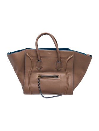 Celine Leather Luggage Phantom Medium