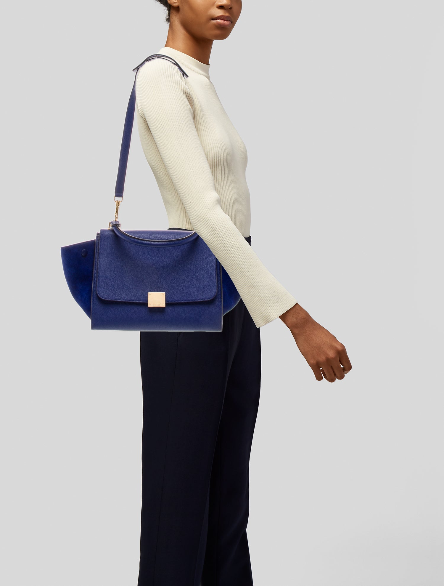 Celine Leather Trapeze