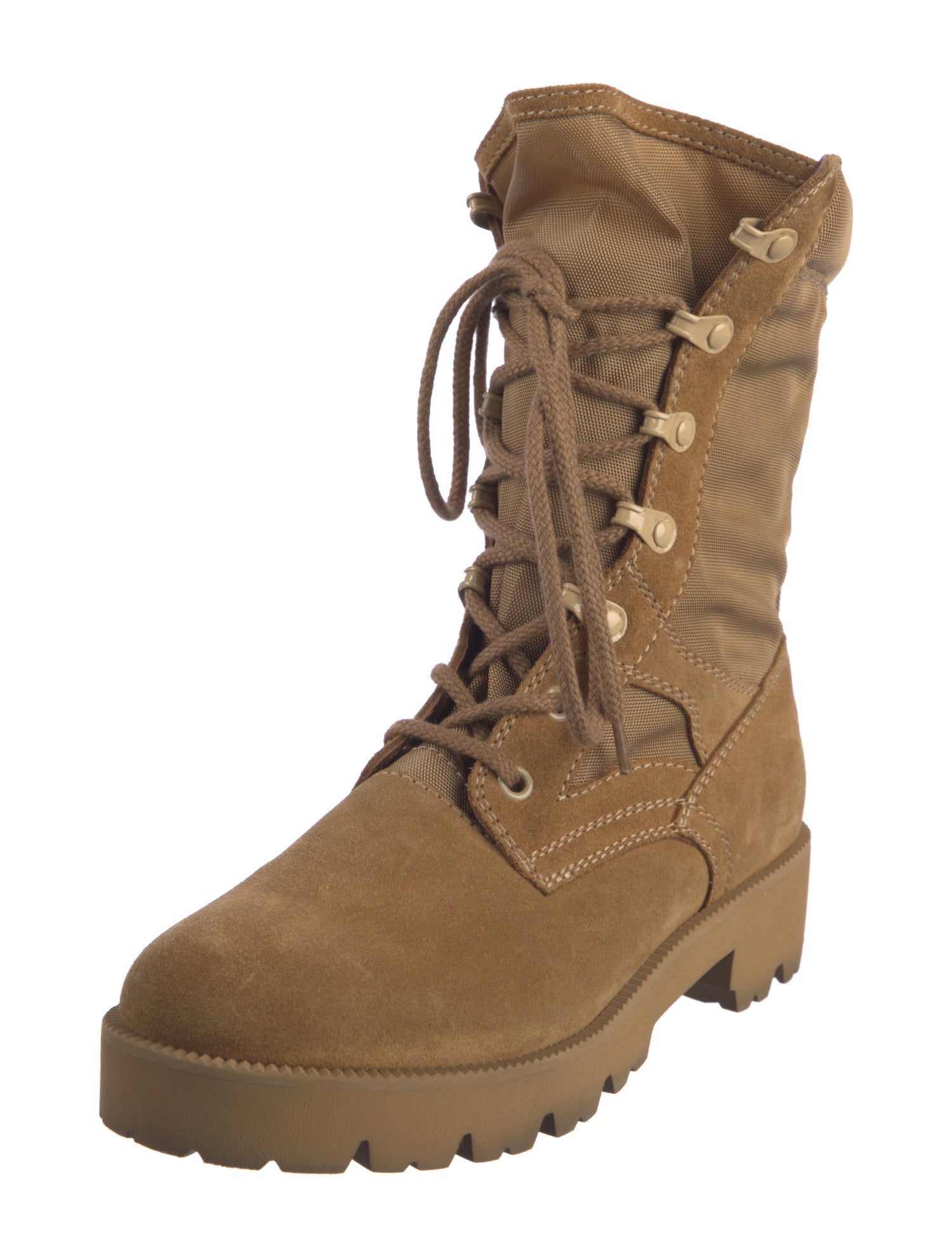 Celine Suede Combat Boots