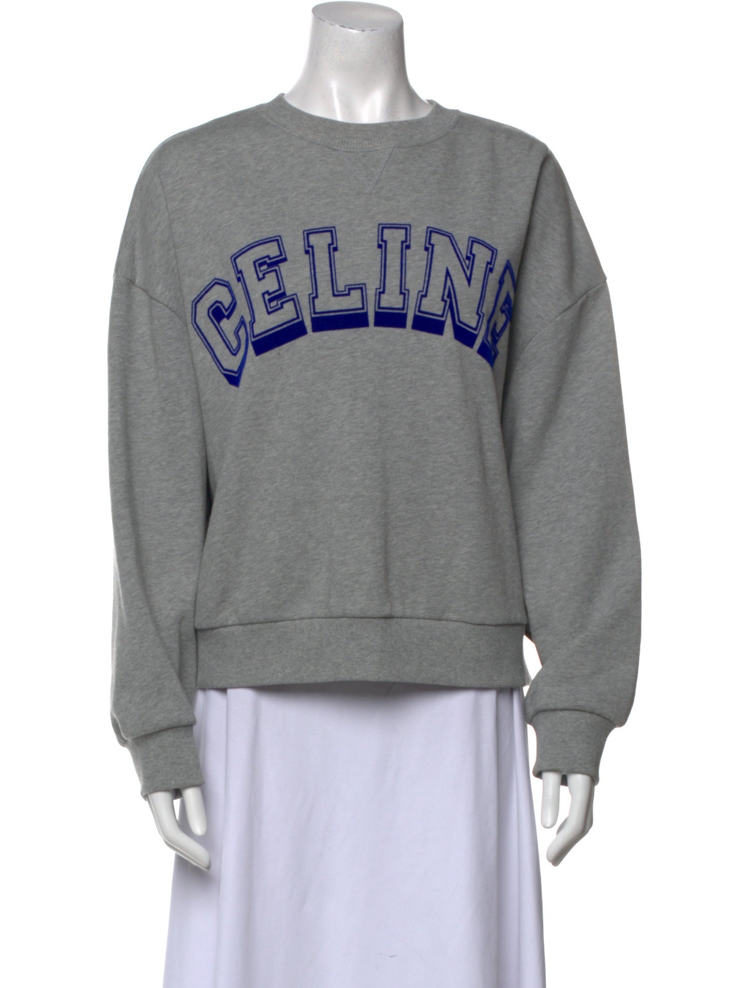 Celine Graphic Print Crew Neck Sweatshirt