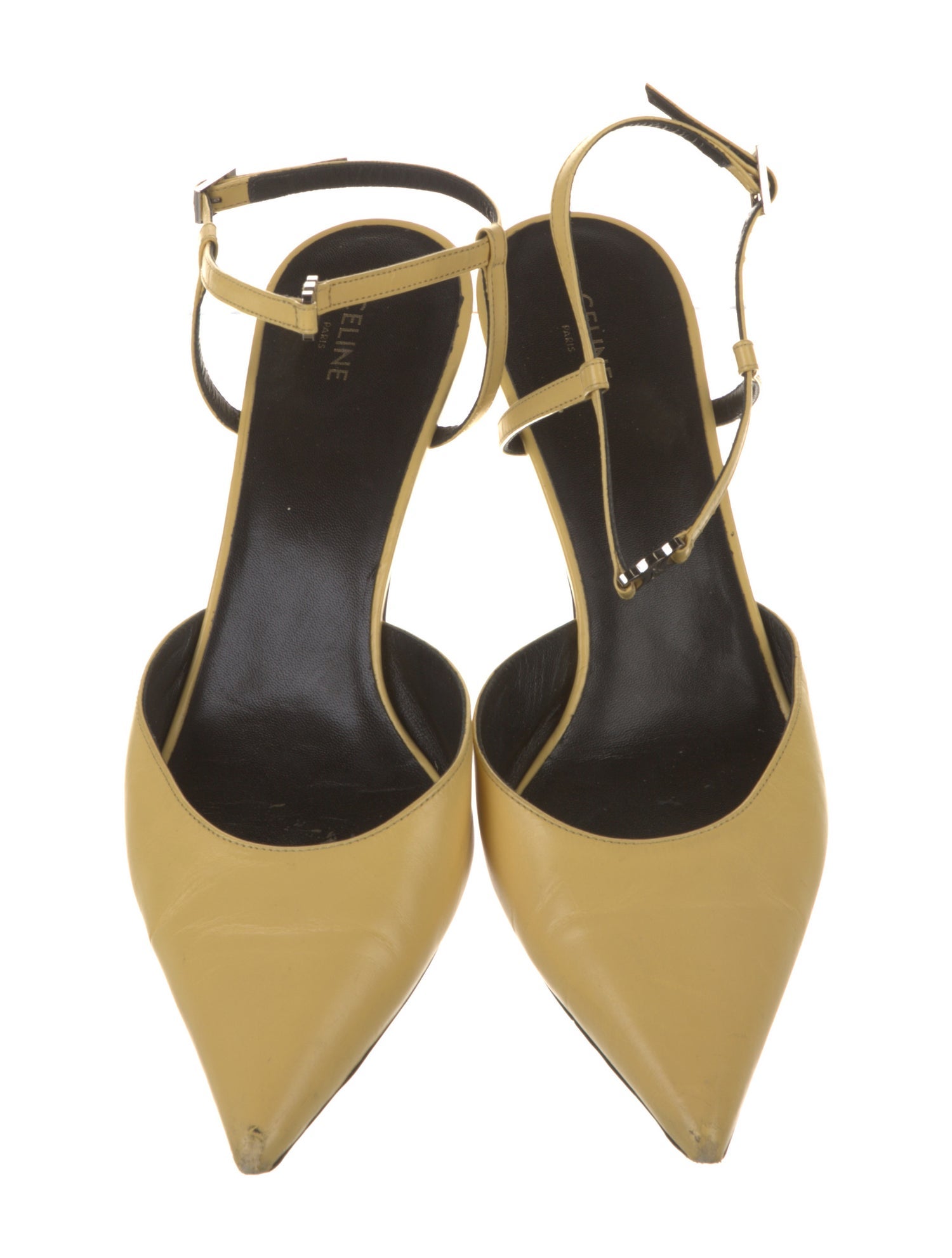 Celine Leather Slingback Pumps