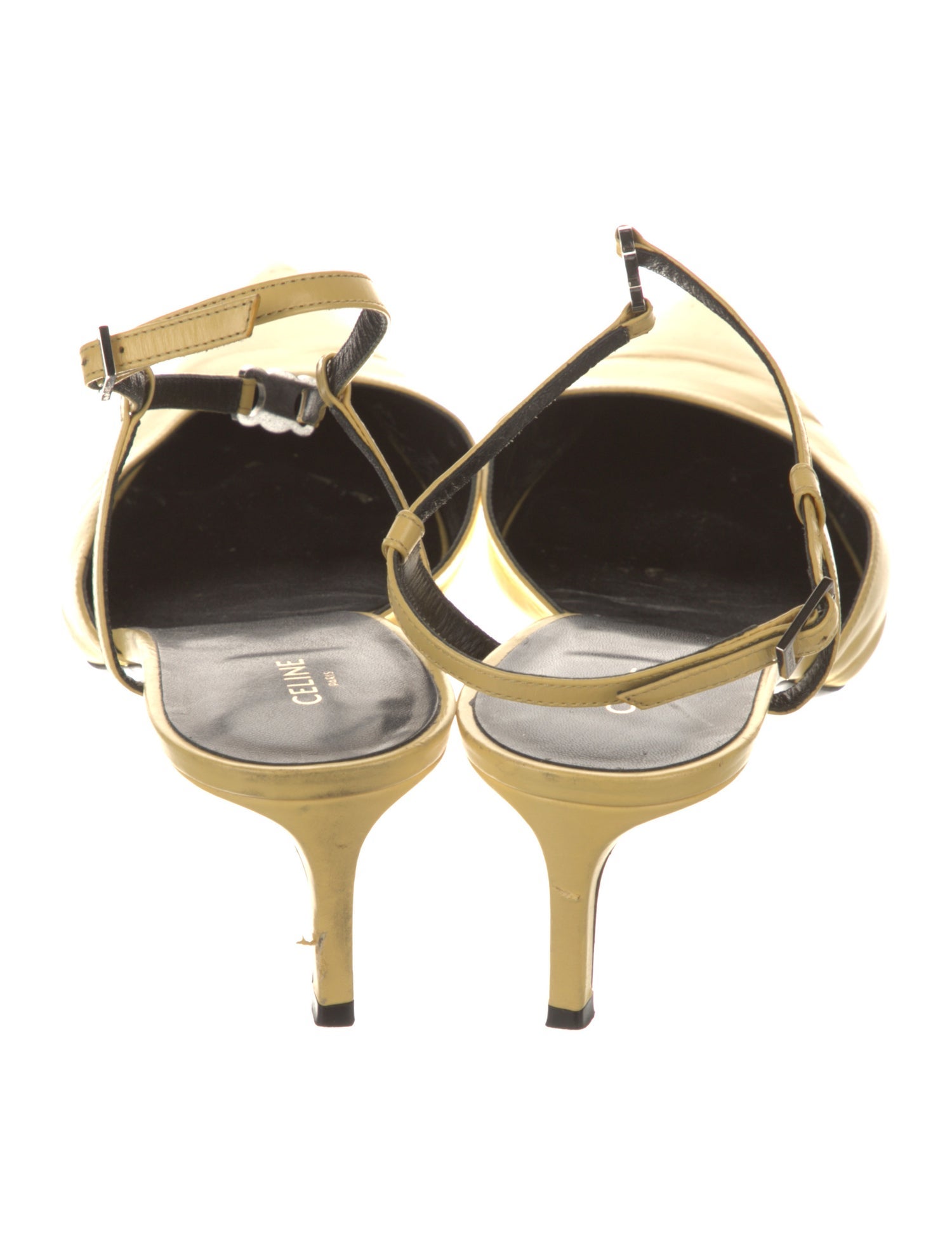Celine Leather Slingback Pumps