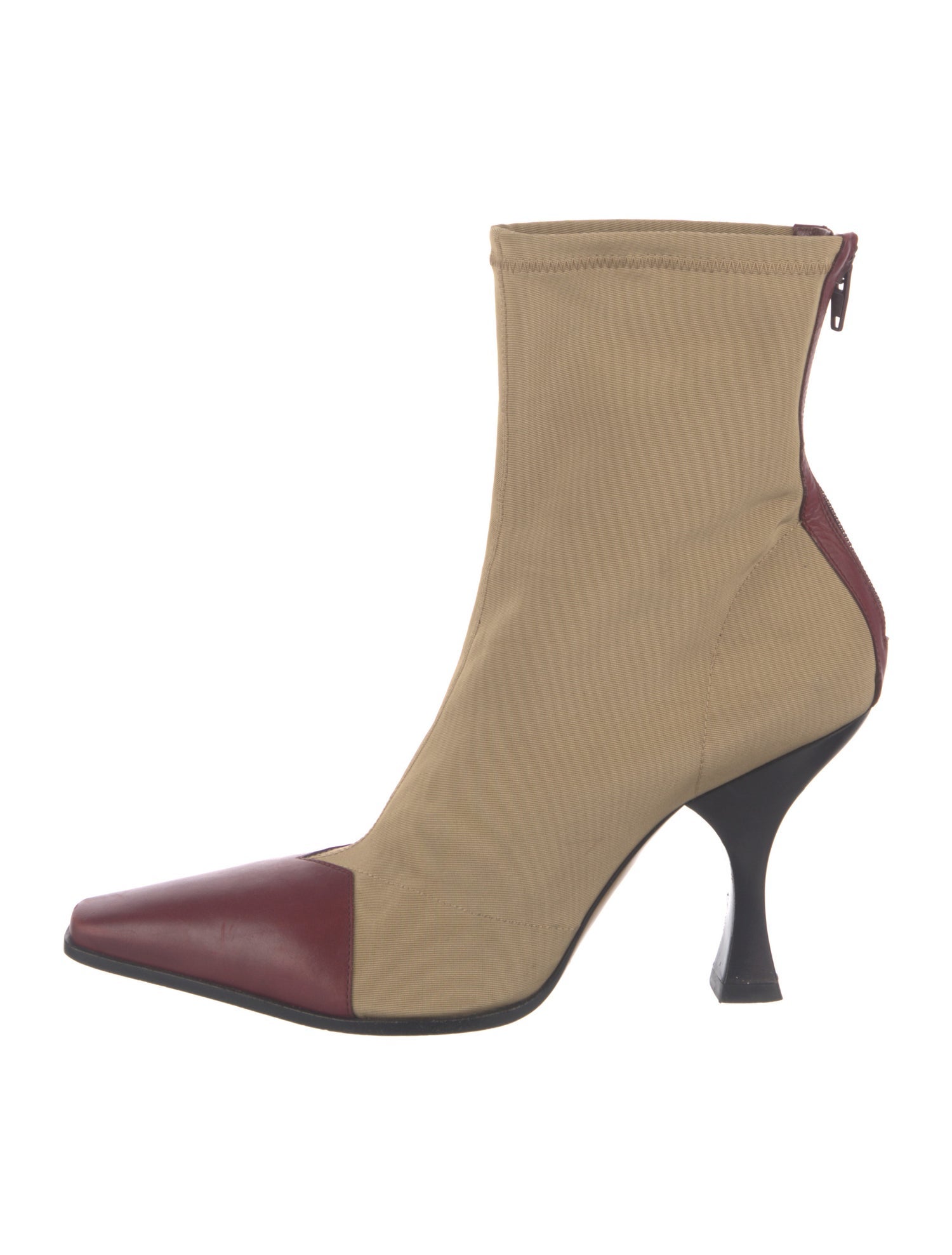 Celine Nylon Colorblock Pattern Sock Boots