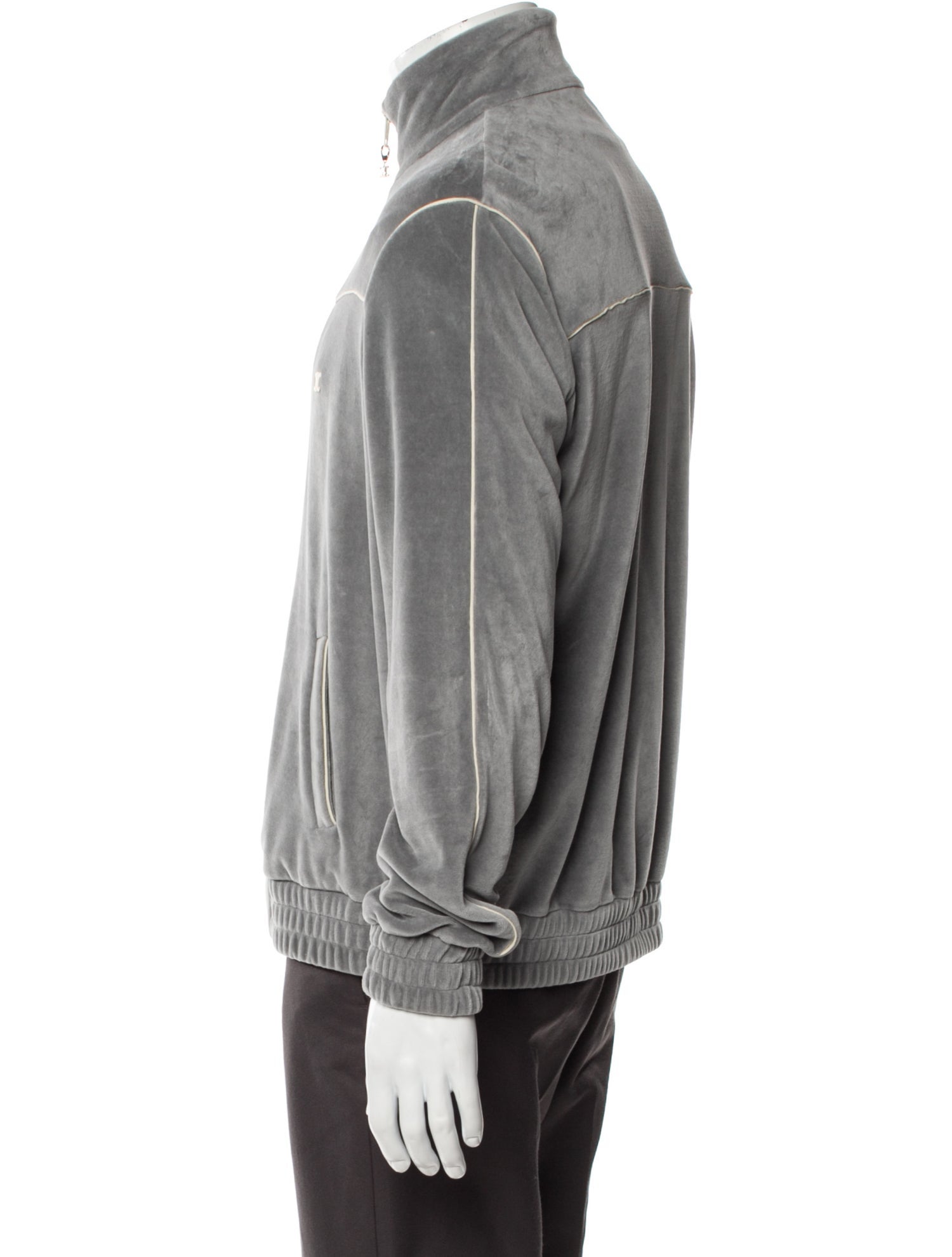 Celine 2021 Triomphe Velvet Track Windbreaker