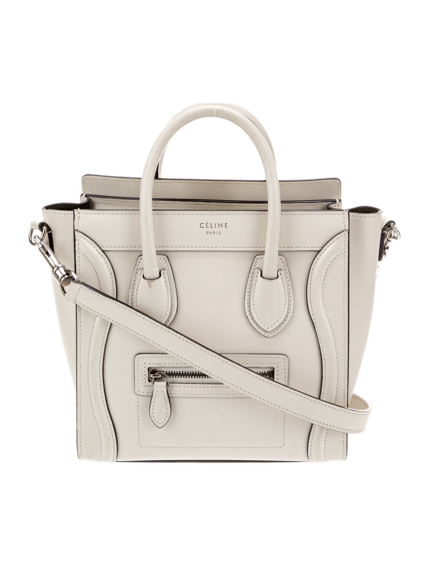 Celine Leather Luggage Nano