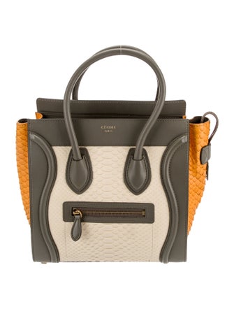 Celine Python Luggage Micro