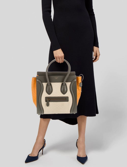 Celine Python Luggage Micro
