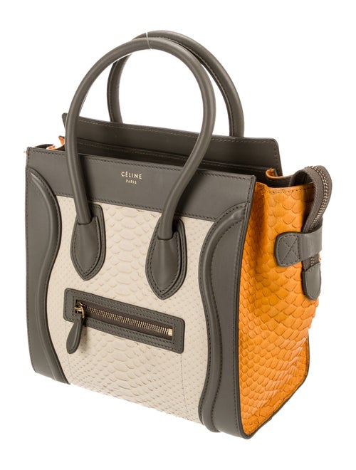 Celine Python Luggage Micro