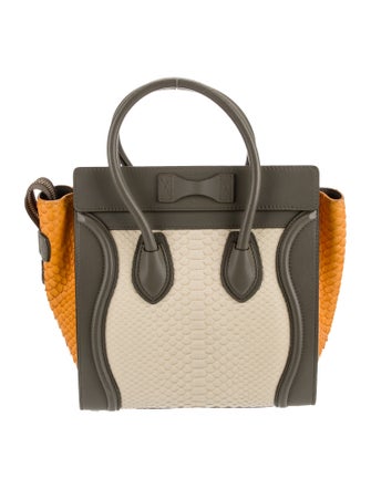 Celine Python Luggage Micro