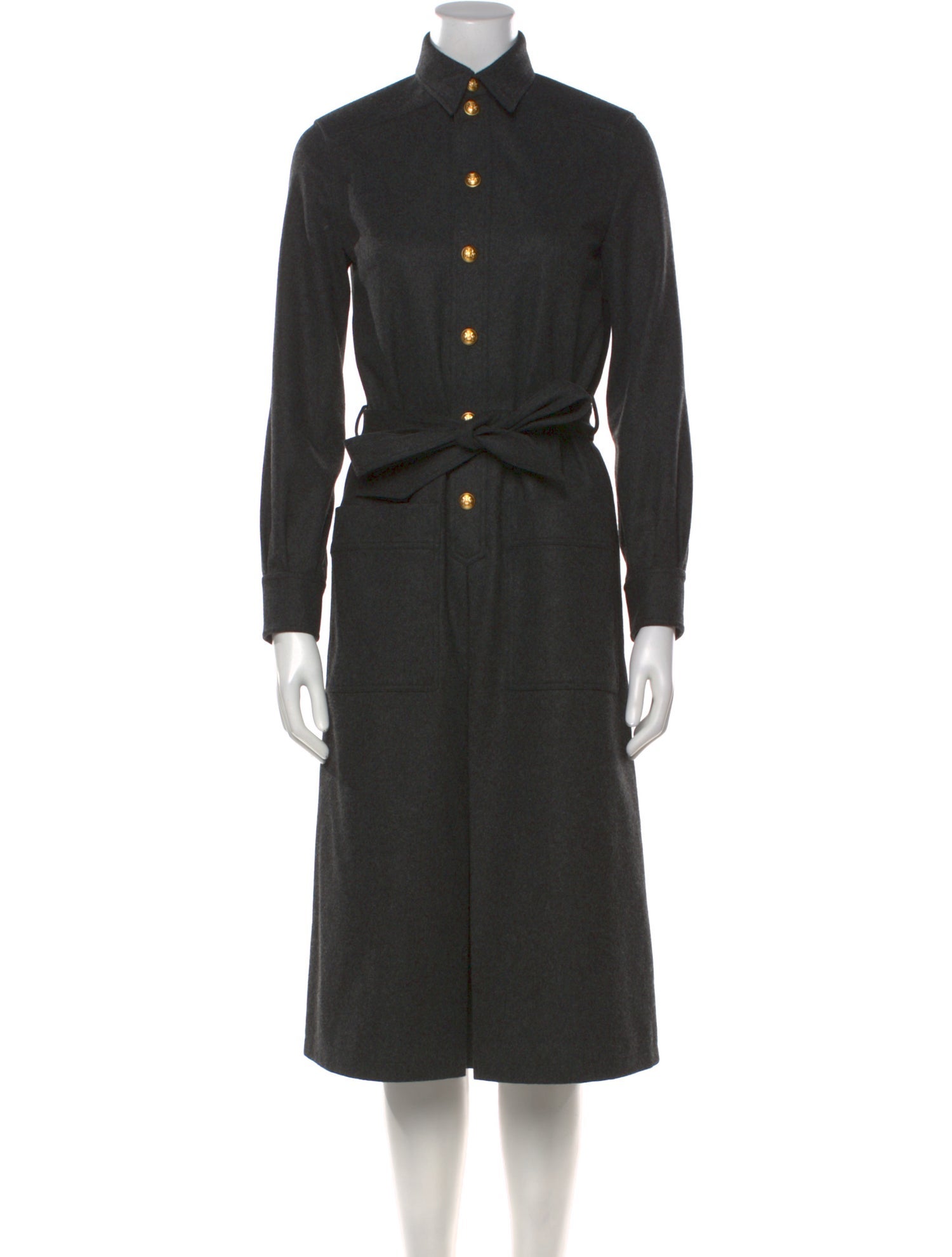 Celine Wool Midi Length Dress