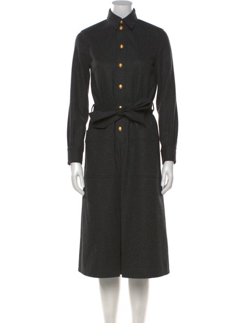 Celine Wool Midi Length Dress