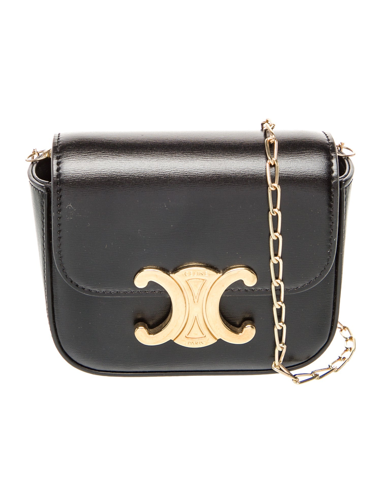 Celine Leather Triomphe Mini