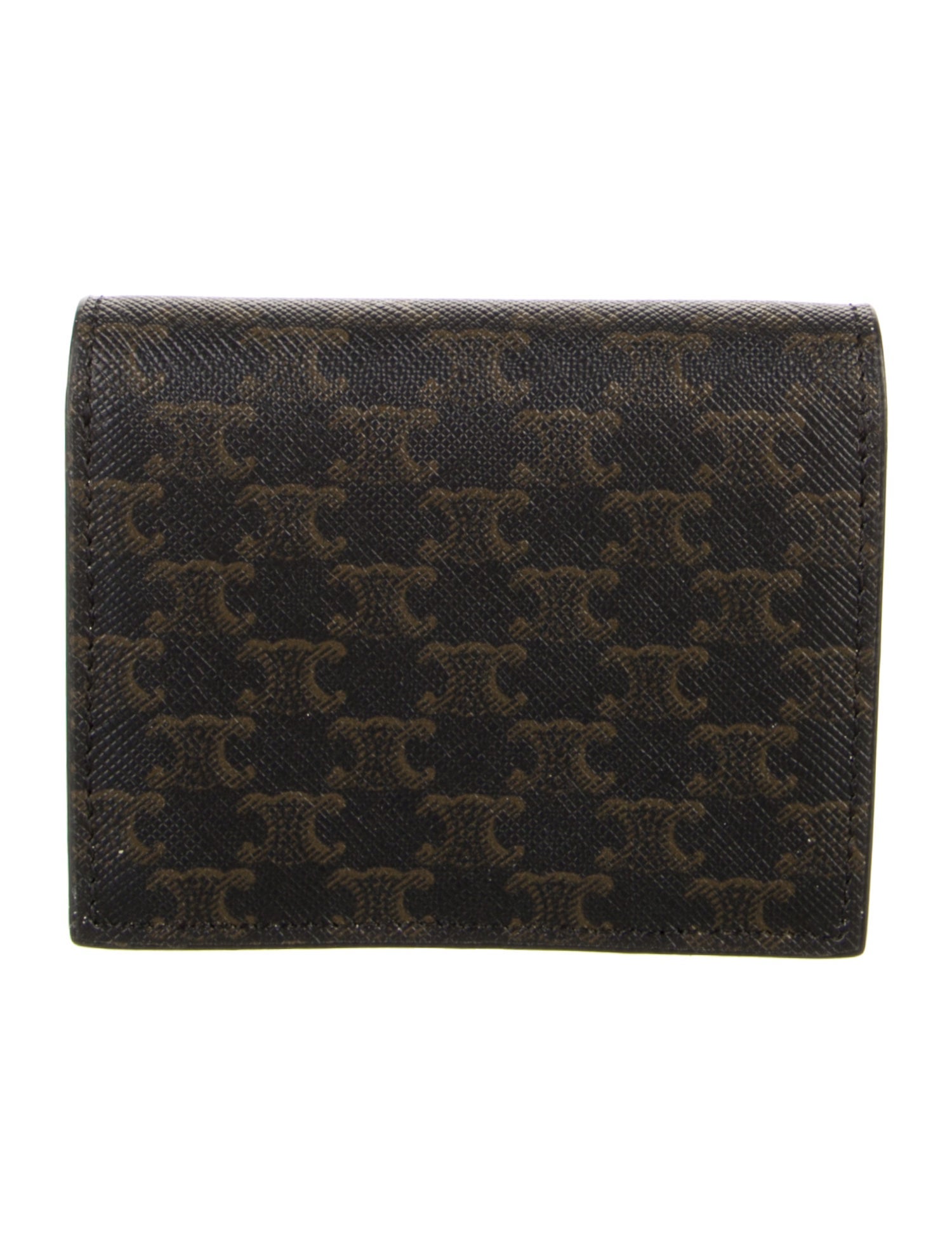 Celine Triomphe Business Printed Compact Wallet