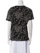 Celine Printed Scoop Neck T-Shirt