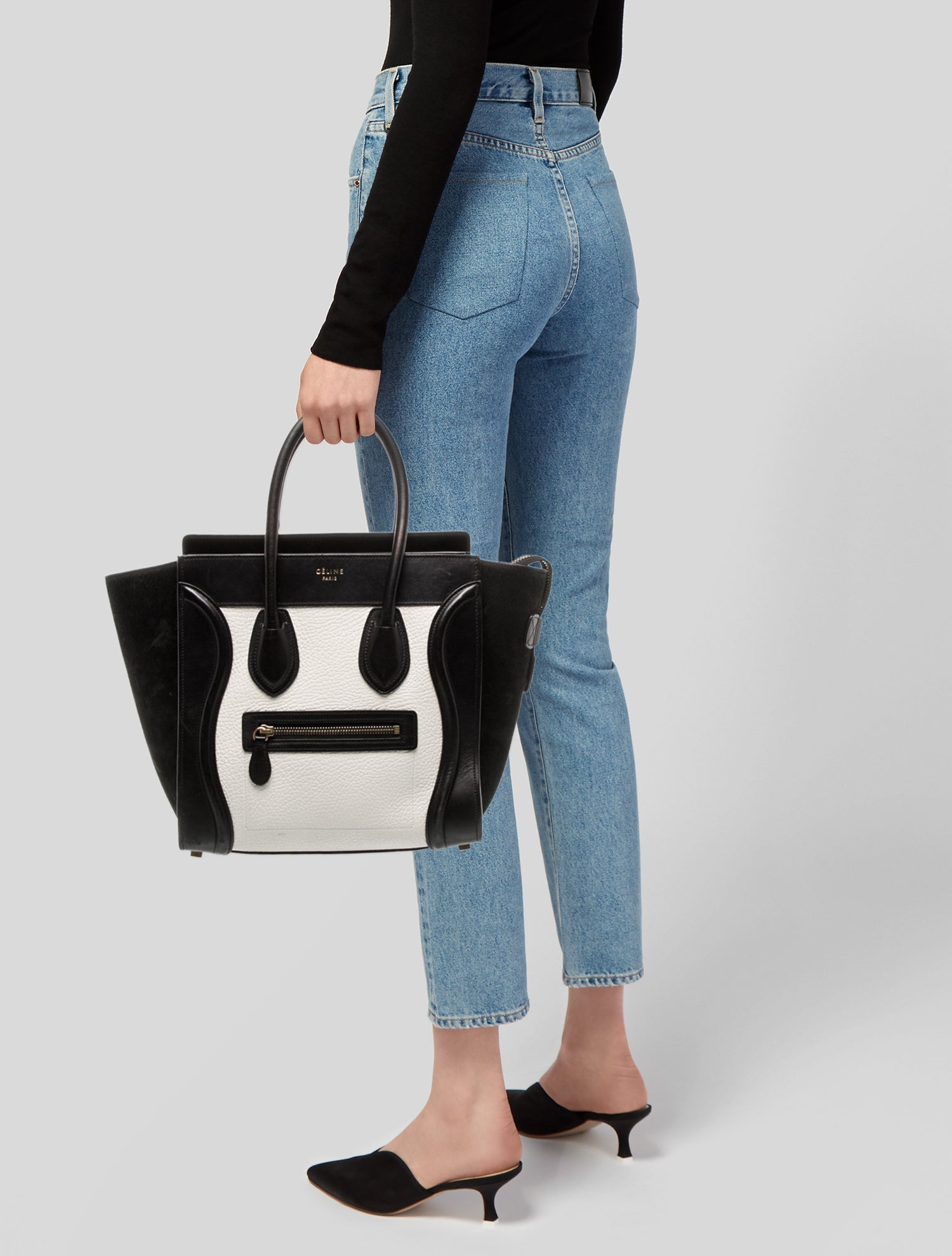 Celine Leather Luggage Micro