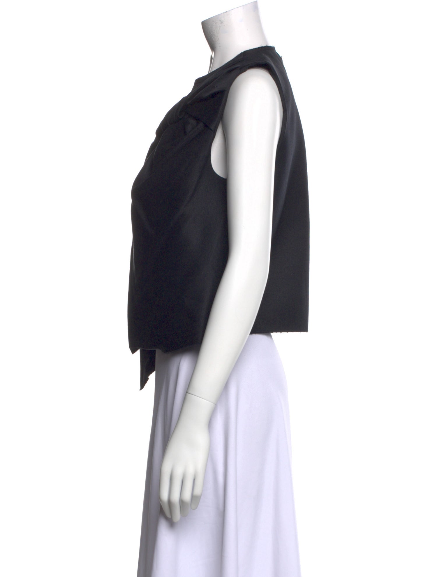 Celine 2013 Twist Knot Splice Crop Top