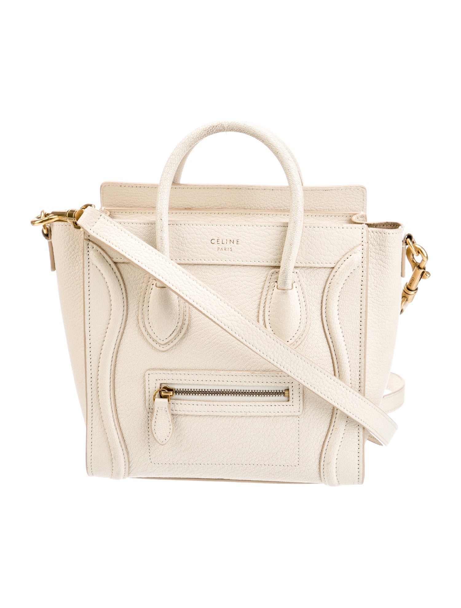 Celine Leather Luggage Nano