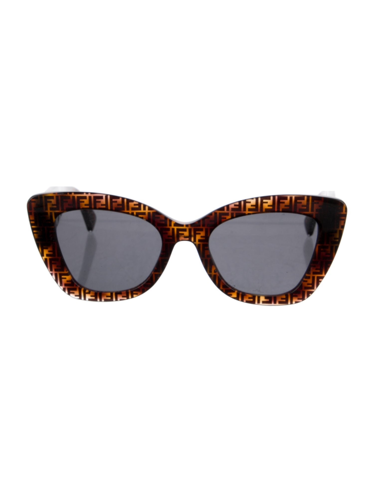 Fendi Zucca FF Logo Cat-Eye Sunglasses