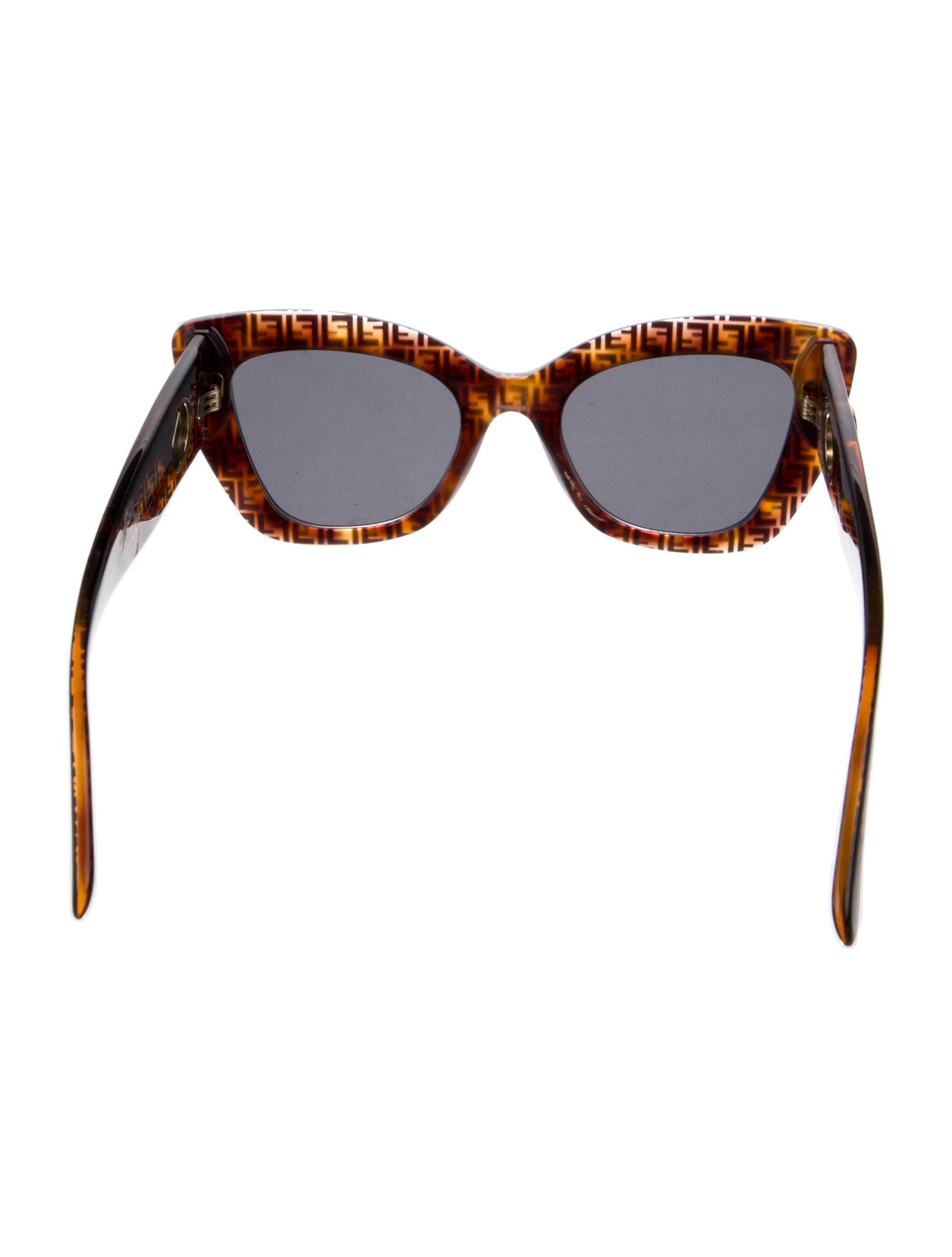 Fendi Zucca FF Logo Cat-Eye Sunglasses