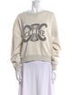 Celine Graphic Print Crew Neck Sweatshirt