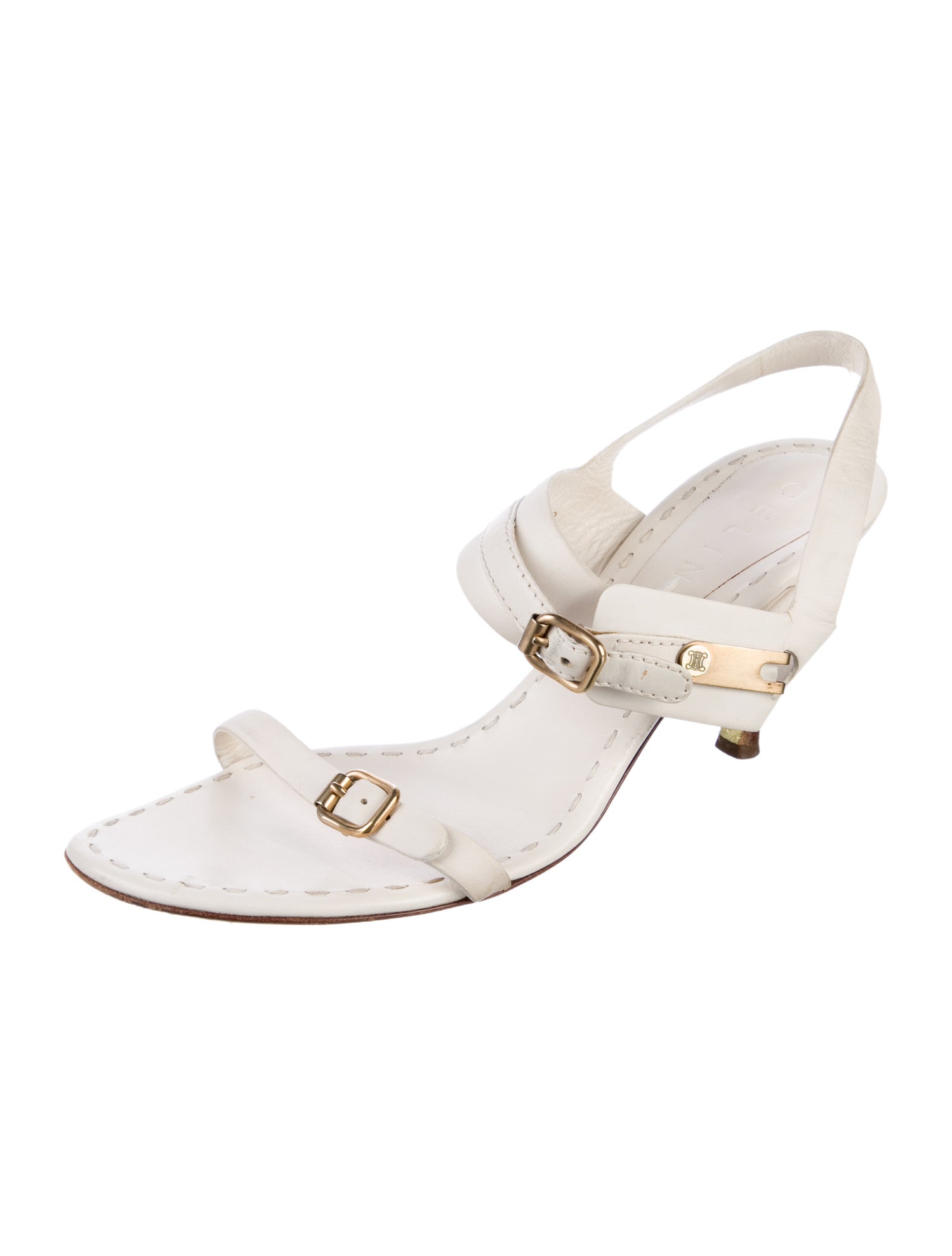 Celine Leather Slingback Pumps