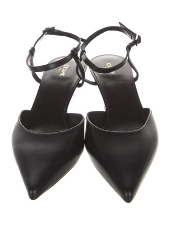 Celine Leather Slingback Pumps