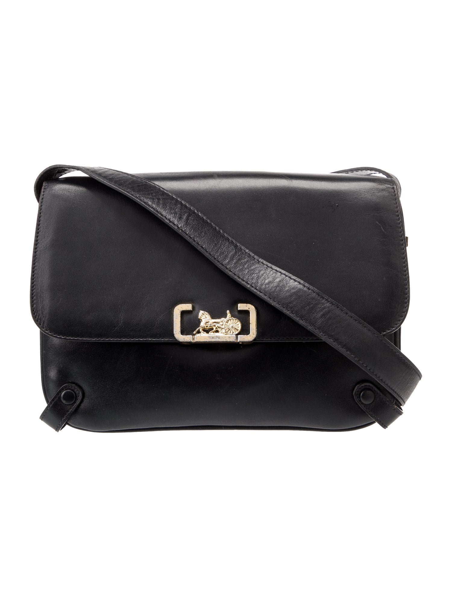 Celine Leather Horse Carriage Vintage